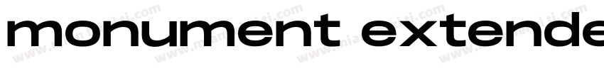 monument extended me字体转换